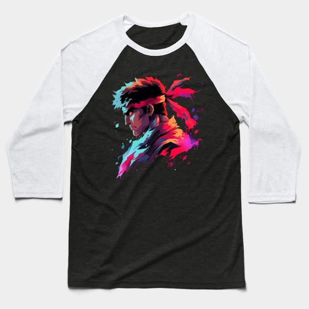 ryu Baseball T-Shirt by skatermoment